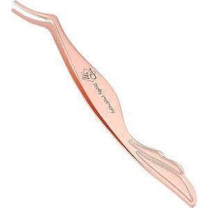 Eyelash Applicator Tool Stainless Steel Lash Tweezers Curved Eyelash Tweezers